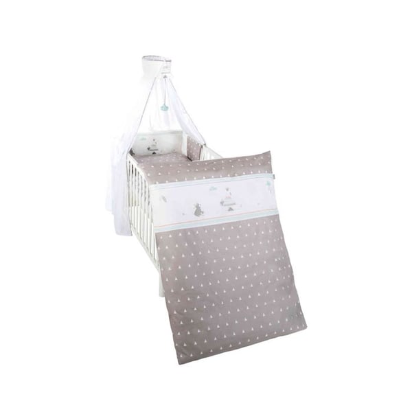 Babysängset ROBA - Indibaer - 4 delar - Brun - Vit - 100x135cm