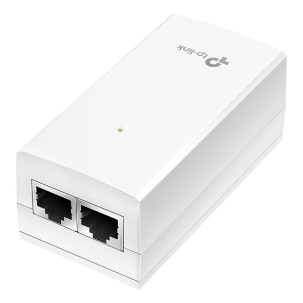 TP-LINK 48v Passiv Poe Injector Adapter - TP-LINK - TL-POE4824G - Gigabit Ethernet - Vit