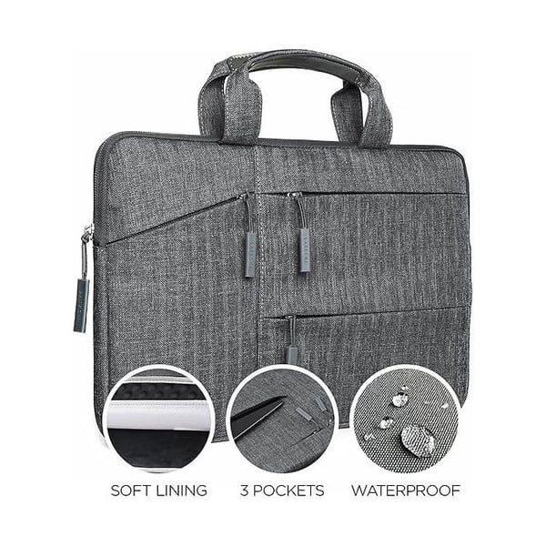 Laptop taske - Satechi - MacBook Pro 13.3" - Grå - Kompatibel med 13.3" - Elegant og praktisk