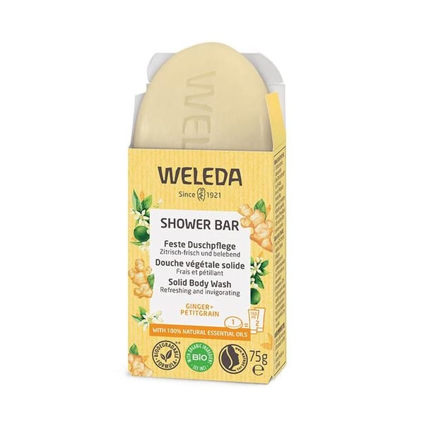 Weleda Duschbar Växtbaserad Solig Ingefära & Petitgrain Ekologisk 75g