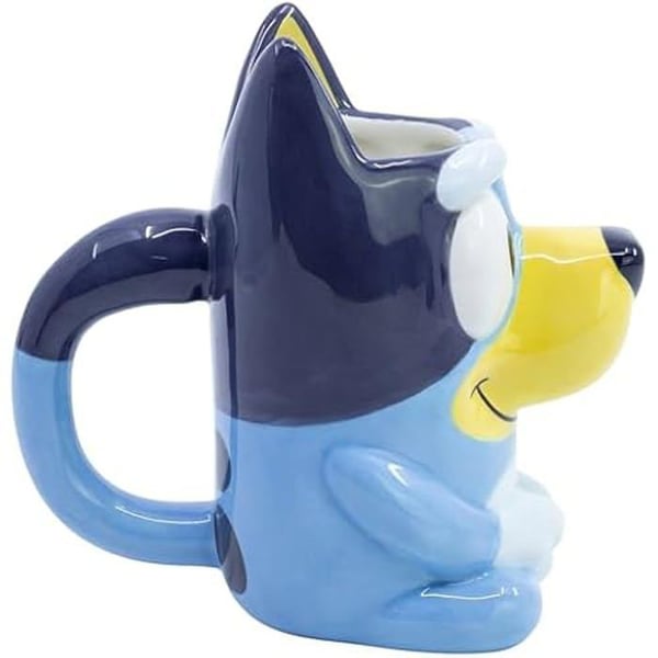 3D-keramikkopp - STOR - Bluey - 190 ml - Gjenbrukbar - Offisielle lisenser