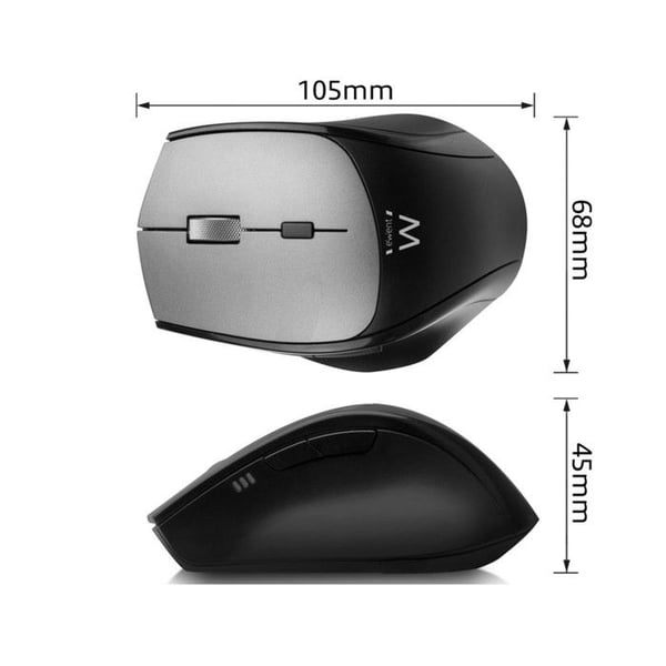 Trådlös mus - Ewent - EW3245 - Ergonomisk - Laser - 2400 dpi