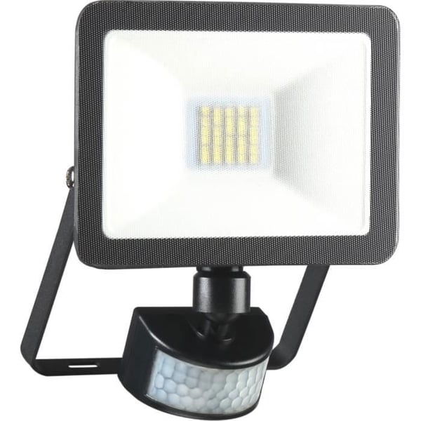 Utomhus LED strålkastare med rörelsedetektor - ELRO LF60 - 10W - 800LM - Vattentät IP54 - Svart