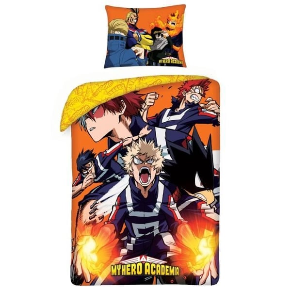 My Hero Academia Cotton Enkelt påslakanset, europeisk storlek, 140 cm x 200 cm