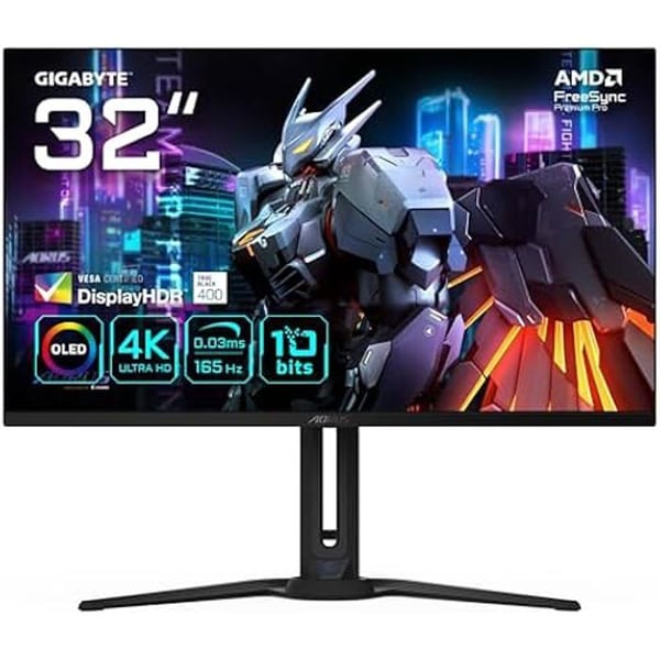 Spelskärm - GIGABYTE - AORUS FO32U - 31,5” OLED - 3840 x 2160 - 165Hz - FreeSync Premium Pro