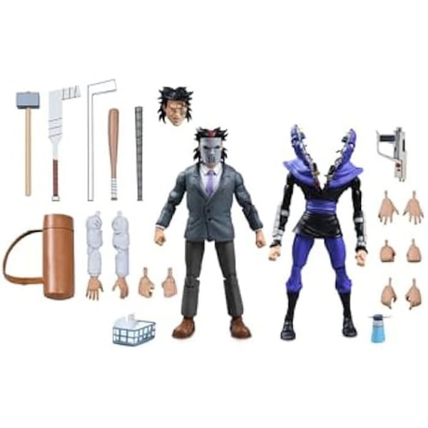 Figuriner Action - NECA - Paket 2 Casey Jones och Soldat - 18 cm - Flerfärgad - Från 6 år