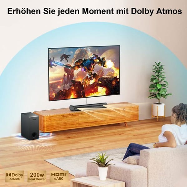 Soundbar - HIWILL - A21 - Dolby Atmos - Bluetooth 5.3 - 200 W