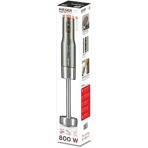 Handmixare - HAEGER - SUPER VIP - 800 W - 2 hastigheter - Titanblad