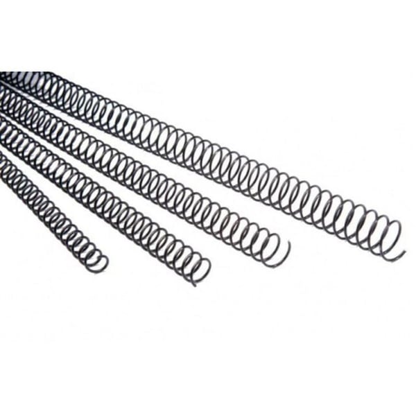 Metallavskiljare - Fellowes - 5110001 - Förpackning med 100 spiraler 6 mm - Svart färg - A4
