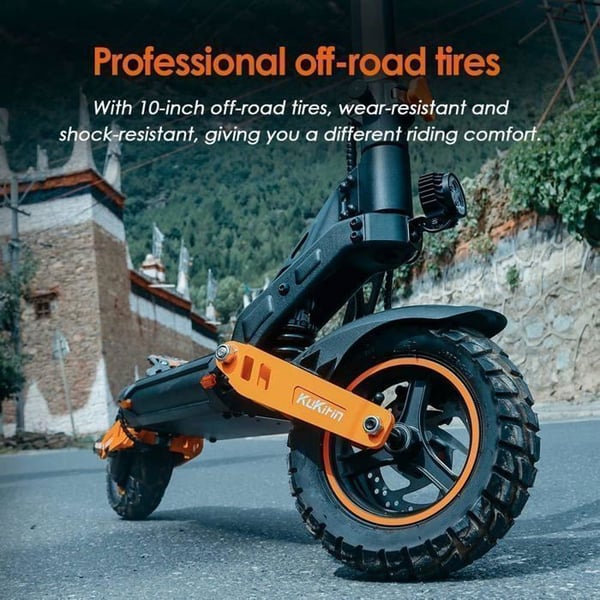 KUKIRIN G2 MAX - Sammenklappelig Elektrisk Scooter - Motor 1200W - Batteri 48V 20Ah - Rækkevidde 80KM - Max 55KM/H - Hjul 10'' -