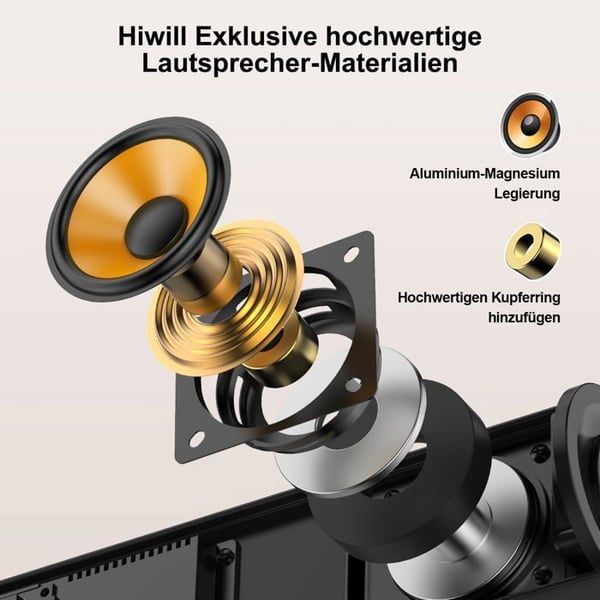 Soundbar - HIWILL - A21 - Dolby Atmos - Bluetooth 5.3 - 200 W