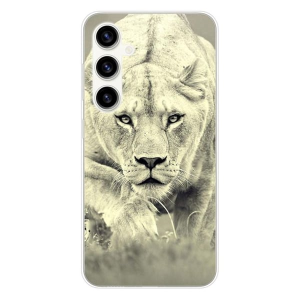 Tryckt silikonfodral som är kompatibelt med Samsung Galaxy S23 FE Lioness