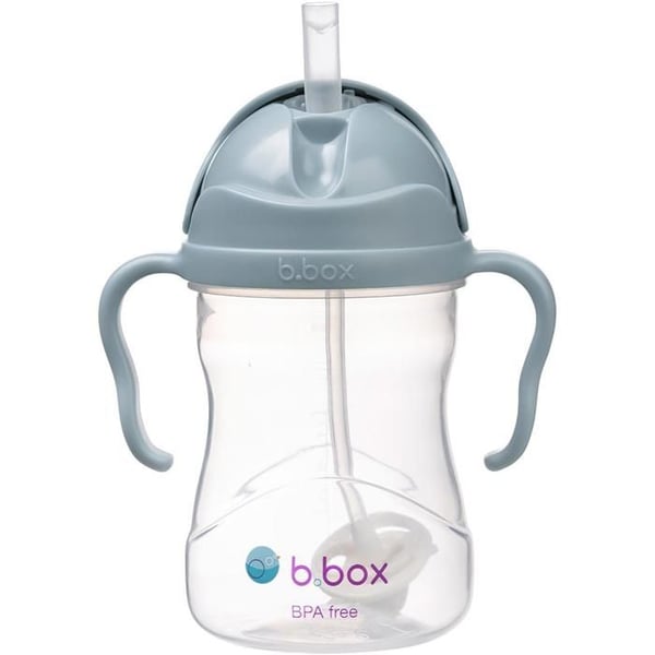 Barnkopp - B.BOX - Mug med sugrör - Ergonomisk - Volym 240 ml - Blå