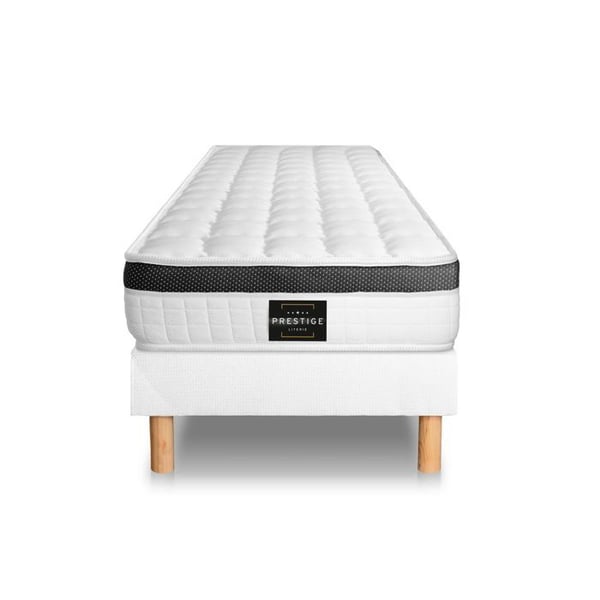 Ensemble Supérieur 90 x 200 cm sängram Kit Vit