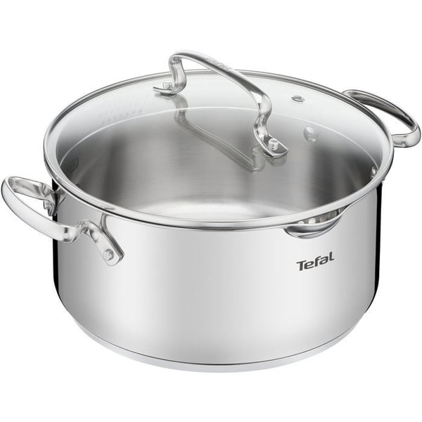 Gratäng - TEFAL - DUETTO+ G7194455 - Rund - Inox - 24 cm - Kompatibel med alla typer av spisar