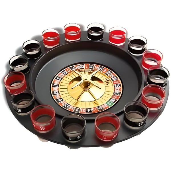 Drick roulette - Diameter 290 mm - 16 glas - Plastिक