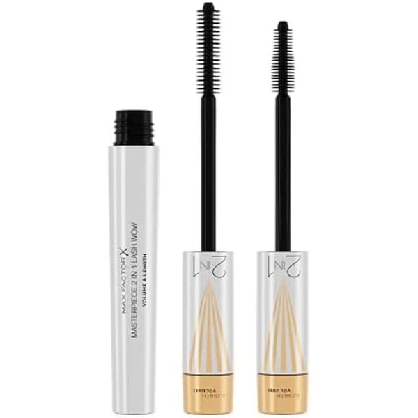 Mascara - MAX FACTOR - Masterpiece Lash WOW - 2 i 1 - Svart - 7 ml - Tålig mot mjäll
