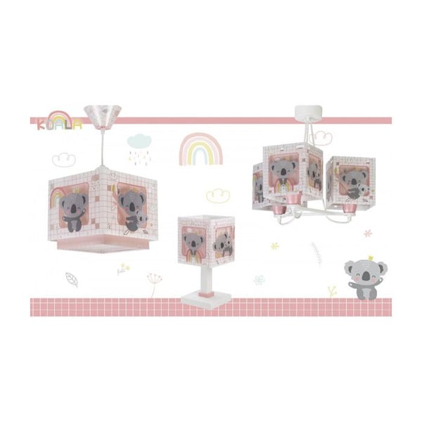 Sänglampa - Dalber - Koala - Rosa - L 15 cm - H 30 cm - Elektrisk
