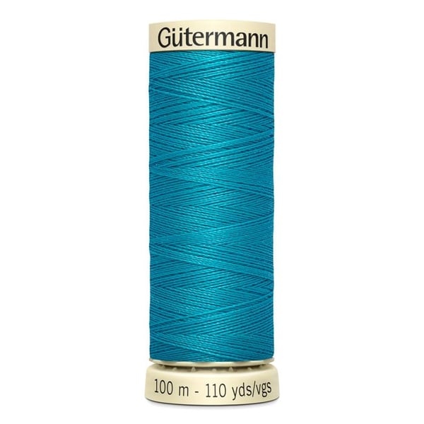 5-pack av 100m spolar 100% polyestertråd Gutermann Ref 788988 - Att 946 - turkos