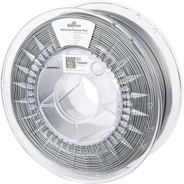 Spectrum Filaments 80918 Huracan PLA ALUMINIUM SILVER Filament PLA filament høj hastighed, høj ekstruderingshastighed 1