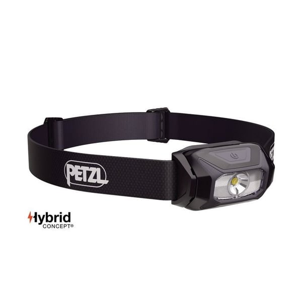 Pannlampa - PETZL - TIKKINA - 300 lumen - Uppladdningsbar USB - Svart