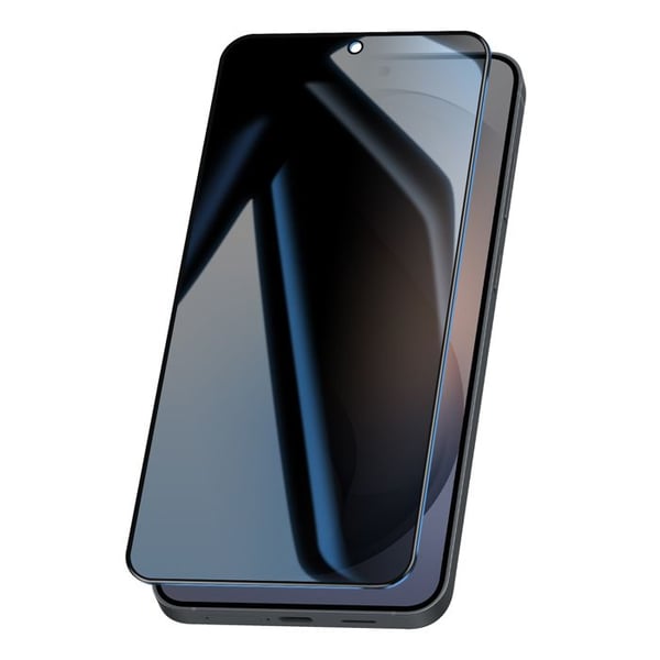 Skärmskydd för Galaxy S26 Plus Anti-Spion 9H i Härdat Glas Svart
