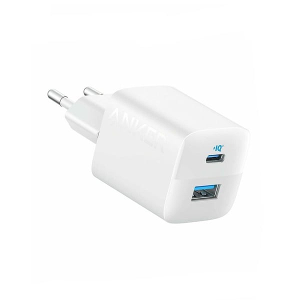 Kompakt laddare - Anker - 323 - 33W - 2 USB A- och C-portar - Snabbladdning