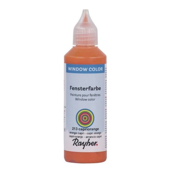Window-Color lätt färg, flaska 80 ml, orange capri