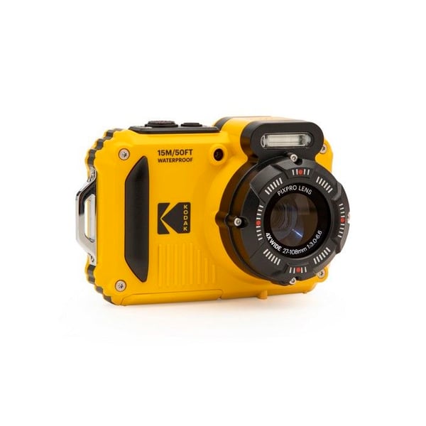 KODAK Pixpro WPZ2 - Digitalkamera Compact 16MP Vandtæt 15m, Stødresistent, Video 720p, LCD Skærm - Gul