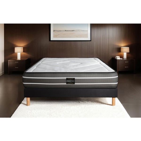 Exklusivt set 160 x 200 cm svart kit boxmadrass