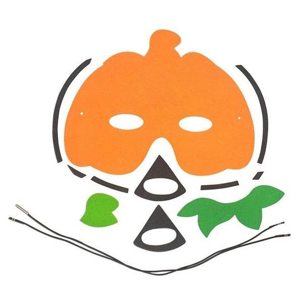 MégaCréa DIY - Halloweenmasker för barn Monster och Pumpa