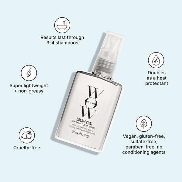 Spray för glansigt hår - Color Wow - Dream Coat - Anti-frizz - Vattentät - 50 ml
