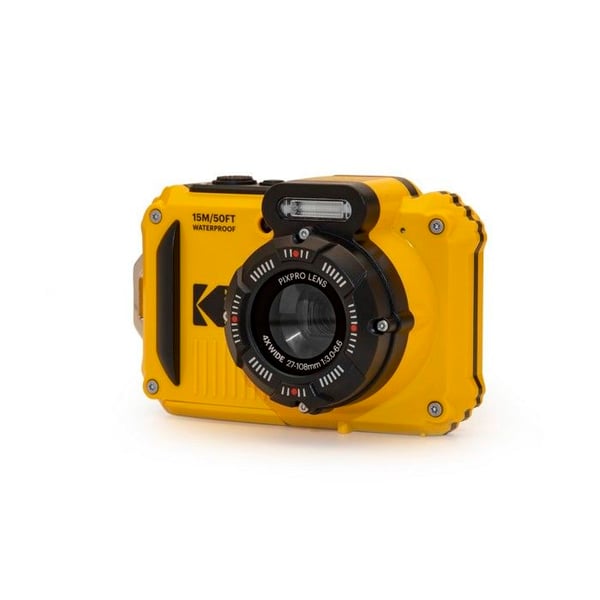 KODAK Pixpro WPZ2 - Kompakt Digitalkamera 16MP Vattentålig 15m, Stötsäker, Video 720p, LCD-skärm - Gul