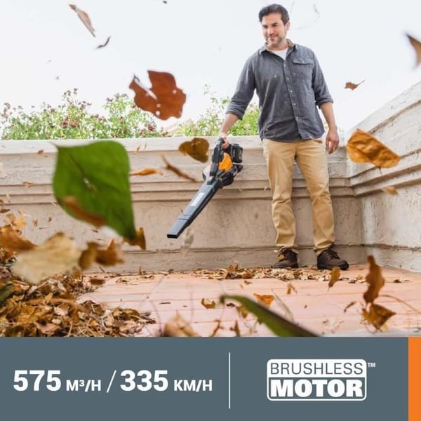 Støvsuger Blæser - WORX - WG583E.9 - 40V - Børsteløs Motor - 2 Hastigheder