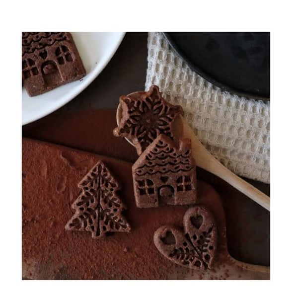Scrapcooking Silikonform för julsnittar - 2987