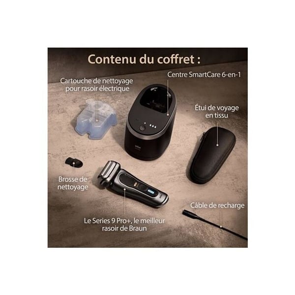 Braun Series 9 Pro+ 9565cc partakone harmaa