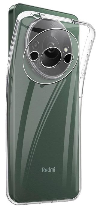 Skal till Xiaomi Redmi A3 - Silikongel TPU Transparent Skydd Mjukt Ultratunt Phonillico®