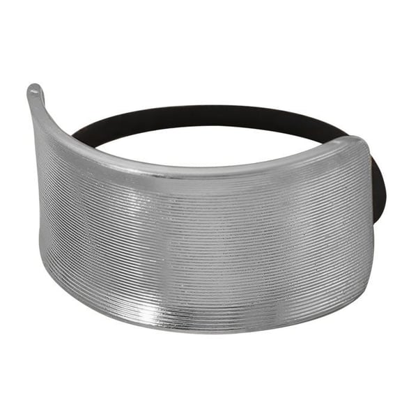 Hårsnodd - AVIZAR - Borstad Kvadrat - Rostfritt Stål - Minimalistisk - Svart