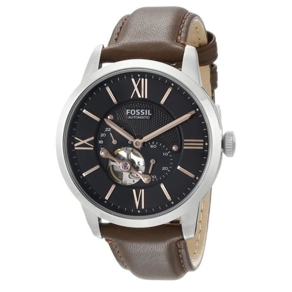 Herrklocka - FOSSIL - ME3061 - 44MM - Brunt Läder - Rostfritt Stål
