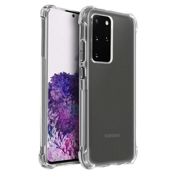 Coque - AKASHI - Galaxy S20 Plus - Flexibel - Stötsäker - Transparent Vit