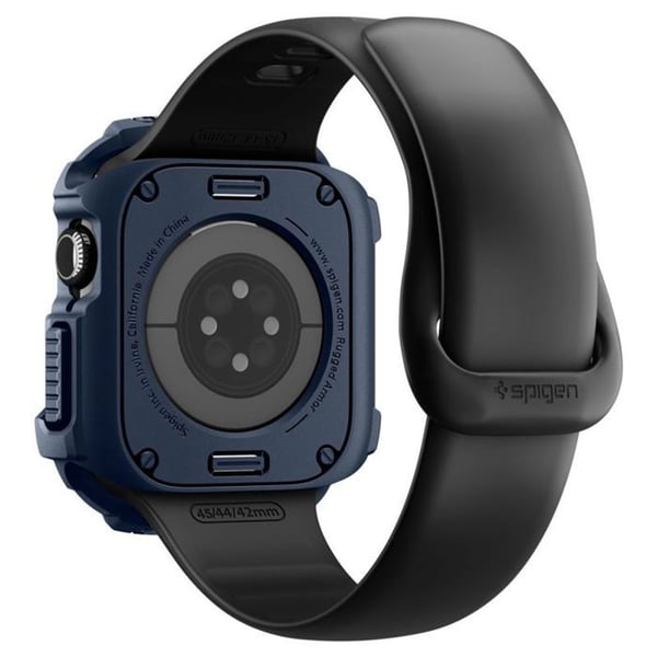 Apple Watch 11/10 Cover - SPIGEN - ACS10492 - Marineblå - Robust Design - Forstærket Beskyttelse