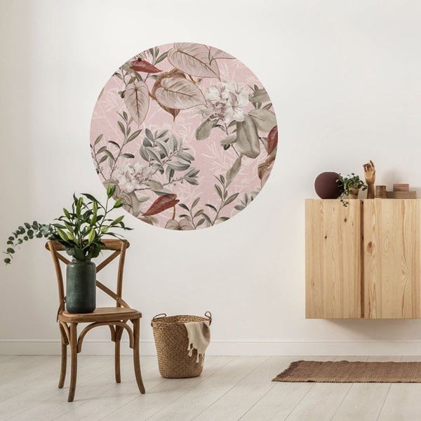 Komar Digital Tapet Foto Nonwoven Disney Adorn 125 x 125 cm Klistermärke Romantisk Blomma