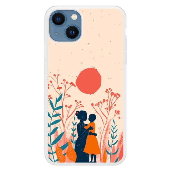 Coque i silikon förstärkt tryckt kompatibel med Apple iPhone 13 En vänlig vind