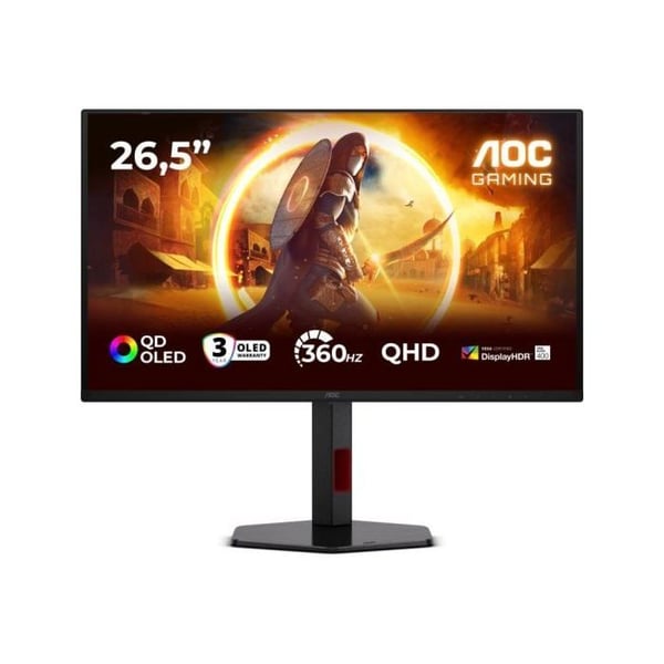 Monitor AOC G4 Q27G4SDR 26.5" Quad HD 360 Hz QD-OLED 0 03 ms HDR400