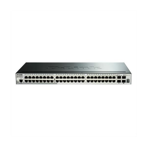 NÄTVERK, Switch, Fristående Switch, D-Link 52 Pin Gigabit Stackable Smart Switch Specifikationer Portar