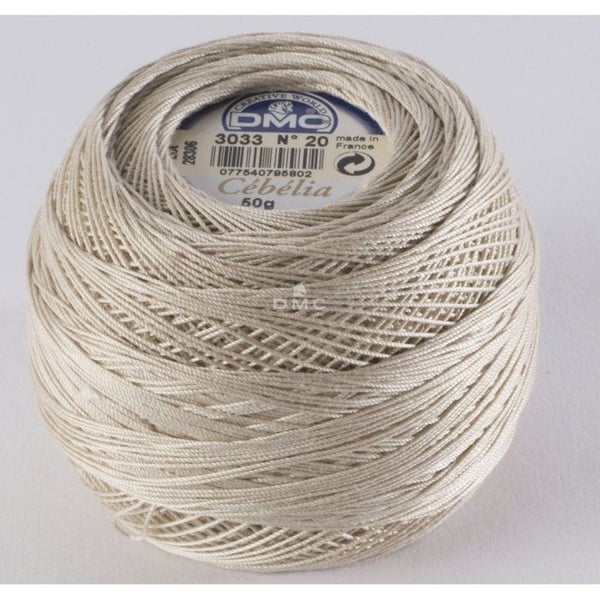 DMC - Virkgarn Cébélia Gross. 20 - Färg. 3033 Ljusbeige