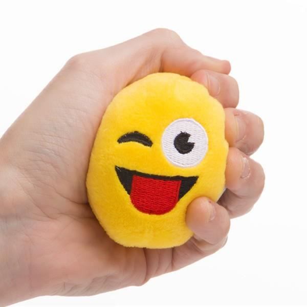 Balle antistress - Anti Stress Emoj - Pluchesmiley - 100% polyester - Trevlig mjukhet - 8 cm