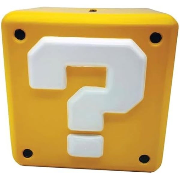 Tirelåda - PYRAMID INTERNATIONAL - Super Mario - Frågeteckenblock - Gul - 12,3 cm - Cylindrisk