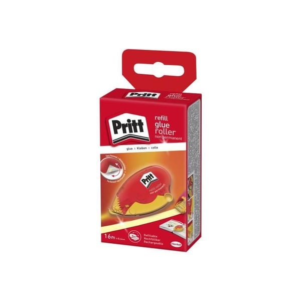 Roller med lim - PRITT - 8,4 mm x 16 m - Icke permanent - Applikationsprecision - Flexibel