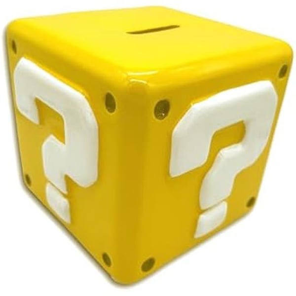 Tirelåda - PYRAMID INTERNATIONAL - Super Mario - Frågeteckenblock - Gul - 12,3 cm - Cylindrisk